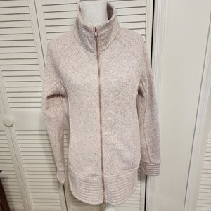 Thread + Supply Sweatshirt Jacket, Ladies Size Medium, Heathered Dusty Rose